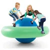 Image de COSTWAY Balle Gonflable dEscalade Enfants - Ø233CM Charge 113KG - Balle Rebondissante Intérieur Extérieur - Enfants 5 Ans+ - Bleu