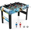 Image de COSTWAY Table de Baby-Foot 94cm 4 AdultesEnfants-2 Marqueurs 10 Points-14 Joueurs Colorés-2 Ballons-4 Pieds Amovibles-en Bois