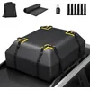 Image de GOPLUS Coffre de Toit Voiture 400L-Sac de Toit Étanche pour Voitures-6 Crochets de Porte-Coffre de Rangement pour Voyage/Bagages