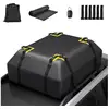 Image de Coffre de toit voiture 400l, coffre à bagages avec tapis antidérapant et 6 crochets de porte, coffre de rangement pour voyage (400l)