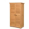 Image de GOPLUS Abris de Jardin en Bois de Sapin-Armoire Intermpéable avec Portes à Persiennes et Toit en Bitume-2 Etagères Amovibles