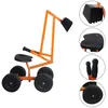 Image de COSTWAY Pelle à Sable Excavateur Enfants - Siège Rotatif 360° - Cadre Métal - Jouet Extérieur pour Sable Terre Neige - 3 Ans+