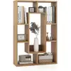 Image de Bibliothèque, étagère à 7 compartiments ouvertes, meuble de rangement en bois 20 x 60 x 90 cm (naturel)