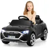 Image de Voiture Electrique Enfants Audi SQ8 avec Télécommande 4 Roues à Suspension 3 Vitesses Phare à LED Musique Noir