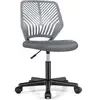 Image de Costway chaise de bureau pivotante enfants avec hauteur réglable 77-89cm, siège à roulettes avec dossier ergonomique & base à 5 étoiles, charge 150kg pour enfant adolescent adulte(gris)