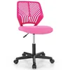 Image de COSTWAY Chaise de Bureau Ergonomique en Maille Hauteur du Siège Réglable 41-53 cm pour Enfant Adolescent Adulte Rose