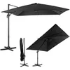Image de Costway Parasol Pliable, Extérieur Ø 3m, 3 Réglages D'inclinaison Rotation À 360°, Avec Base Croisée, Protection Uv