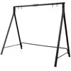 Image de Portique balançoire extérieur,support balançoire porche en métal, cadre de balançoire,capacité 160 kg 120 kg (210x110x175cm,noir)