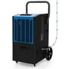 Image de Déshumidificateur dair Electrique - RELAX4LIFE - 418m2 - 66L/Jour - Minuterie 24 H - Tuyau de Vidange - Bleu