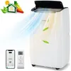 Image de Climatiseur Mobile 14000BTU 4kW WiFi R290 COSTWAY-6 en 1 RefroidissementVentilateurDéshumidificateur-Kit Fenêtre-65 m²-Classe A