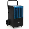 Image de Costway déshumidificateur professionnel 66l 418 m², pompe et tuyau de vidange, minuterie 24h (bleu)