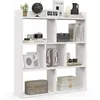 Image de GOPLUS Bibliothèque Ouverte 80x20x90CM - GOPLUS - Etagère Cube 3 Niveaux 7 Casiers Blanc