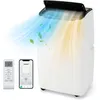 Image de GOPLUS Climatiseur Mobile 14000BTU - Fonction Chauffage/Nuit/Auto - Minuterie - APP - 40m2 - avec évacuation[Classe énergétique A]