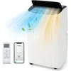 Image de GOPLUS Climatiseur Mobile 12000BTU - Fonction Chauffage - Minuterie - Mode Nuit - APP - 35m2 - avec évacuation[Classe énergétique