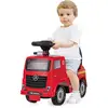 Image de Mercedes-benz camion de pompier porteur bébé avec voyant d'alarme, musique, klaxon, volant, espace caché
