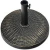 Image de GOPLUS Base de Parasol Ronde Robuste Support de Parasol en Résine Antique Diamètre Trou 38 et 48 mm Bouton Rotatif Manuel