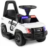 Image de GOLUS Voiture de Police Électrique pour Enfants 6V avec MégaphoneSirène et LumièresJouet Électrique avec Fonctions Musicales