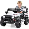 Image de Costway 12v voiture électrique enfant avec télécommande 2,4g, musique, led, démarrage lent & 3 vitesses (rouge)