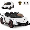 Image de Costway 12v Lamborghini Voiture Electrique Enfants Avec Télécommande 2,4g,démarrage Lent, Charge 30kg Pour 3-8 Ans