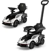 Image de Costway 3 En 1 Lamborghini Porteur Enfant Avec Poignée Détachable, Voiture À Pousser Bébé Avec Volant, Charge 25kg