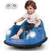 Image de Costway 12v Auto Tamponneuse Électrique Enfants Avec Télécommande,démarrage Lent,charge 20kg Pour 2-5 Ans Bleu