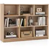 Image de Costway bibliothèque enfants à 3 niveaux avec 8 cases, étagère à livres enfant avec espace de rangement, idéal, charge 60kg, 122 x 32 x 93 cm