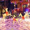 Image de GOPLUS Decoration Noel Exterieur Lumineuses LED Set Familial de Rennes Wapiti Noël avec 255 Lumières Blanc Chaud