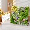 Image de GOPLUS Lot de 2 Panneaux Muraux 50 x 50 cm Décoration Murale 3D Encadrée Carrée