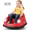 Image de Costway 12v Auto Tamponneuse Électrique Enfants Avec Télécommande, Démarrage Lent, Charge 20kg Pour Enfants (rouge)