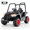 Image de Costway 24v Voiture Électrique Enfant Avec Télécommande & 3 Vitesses(2,5-4,5km/h),charge 30kg Pour 3-8 Ans Noir