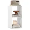 Image de COSTWAY Bibliothèque Autoportante à 2 Cubes Étagère Présentation à 2 Niveaux Dos Ouvert Kit Anti-basculement pour Bureau Salon