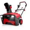 Image de GOPLUS Souffleuse à Neige Électrique 2300 W-Largeur de Travail de 50CM-Déneigeuse Filaire avec Distance de Projection 9M&LED Rouge