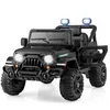 Image de DREAMADE Voiture Électrique pour Enfant avec Télécommande Véhicule 12V avec 3 Vitesses Klaxon pour Enfants de 3--8 Ans Noir