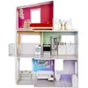 Image de Rainbow High Townhouse - Maison en bois 3 étages et 6 pièces - Ascenseur fontionnel et meubles mobiles