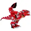 Image de Figurine dinosaure armorsaurs armor-up t-rex ajax rouge avec armure amovible et sons 552307-EUC