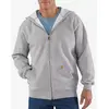 Image de Sweat à capuche Carhartt Classic Full Zip gris - S