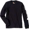 Image de Tee shirt manches longues Carhartt 100% coton - Noir