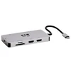 Image de Eaton Tripp Lite Series USB-C Dock, Dual Display - 4K 60 Hz HDMI, USB 3.2 Gen 1, USB-A Hub, GbE, Memory Card, 100W PD Charging, Gray - station d'accueil - USB-C - 2 x HDMI - 1GbE