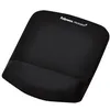 Image de Tapis de souris repose-poignets Plushtouch - Noir - Protection antimicrobienne Microban - Anti-dérapant