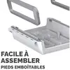 Image de Fellowes breyta? Support de moniteur pour bureau 100% recyclable pour la maison et le bureau ? Support de moniteur ergonomique portable avec 3 réglages de hauteur ? Blanc 100016561