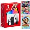 Image de Console Nintendo Switch OLED - Nintendo - Pack avec Mario Kart 8 Deluxe - 64 Go - HDMI - Blanc