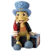 Image de Mini figurine - DISNEY INTERACTIVE STUDIOS - Jiminy Cricket - effet bois - peint à la main - Collection Disney Traditions Jim Shore