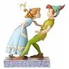 Image de Figurine Jim Shore Disney Traditions   Peter Pan Wendy & Fée Clochette 65e anniversaire (effet bois)