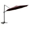 Image de CASTILLO - Parasol circulaire Ø 350cm déporté rotatif marron en aluminium