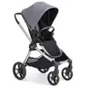 Image de Baby jogger city sights poussette 4 grandes roues pour tous les terrains, assise réversible, refermable par une main, convertible en système modulaire avec poussette, de 0 à 22 kg - dark slate BJ0217144005