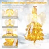 Image de Sapin De Noël Artificiel Avec Figurine D'ange Et Lumières Led