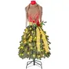 Image de Sapin De Noël Artificiel Look Mannequin Avec Écharpe Amovible Et Baies