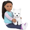 Image de Cassie Et Son Chien Poupée 46cm