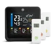 Image de Marathon London - Station météo couleurs multi-zone livré avec 3 sondes thermo-hygro avec écrans - piles incluses
