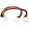 Image de Startech.com Câble Répartiteur En Y Molex - 1x Lp4 Mâle 2x Lp4 Femelle - 23 Cm